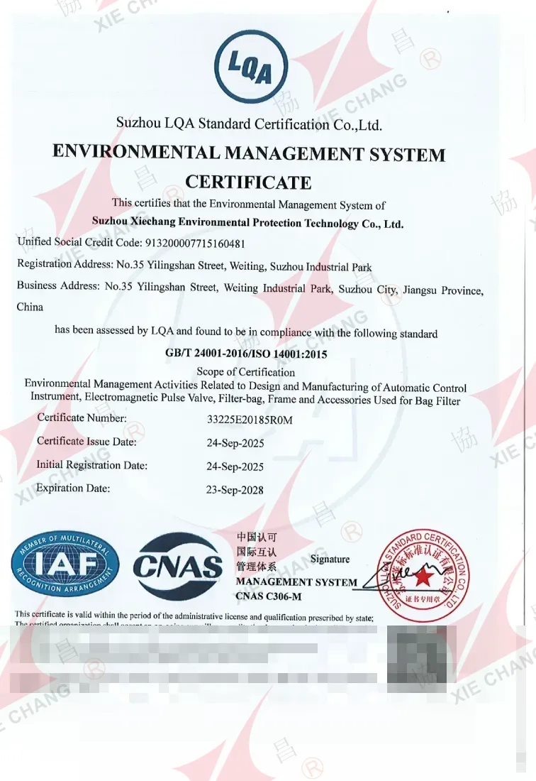 ISO 14001:2015 Çevre Yönetim Sistemi Belgesi