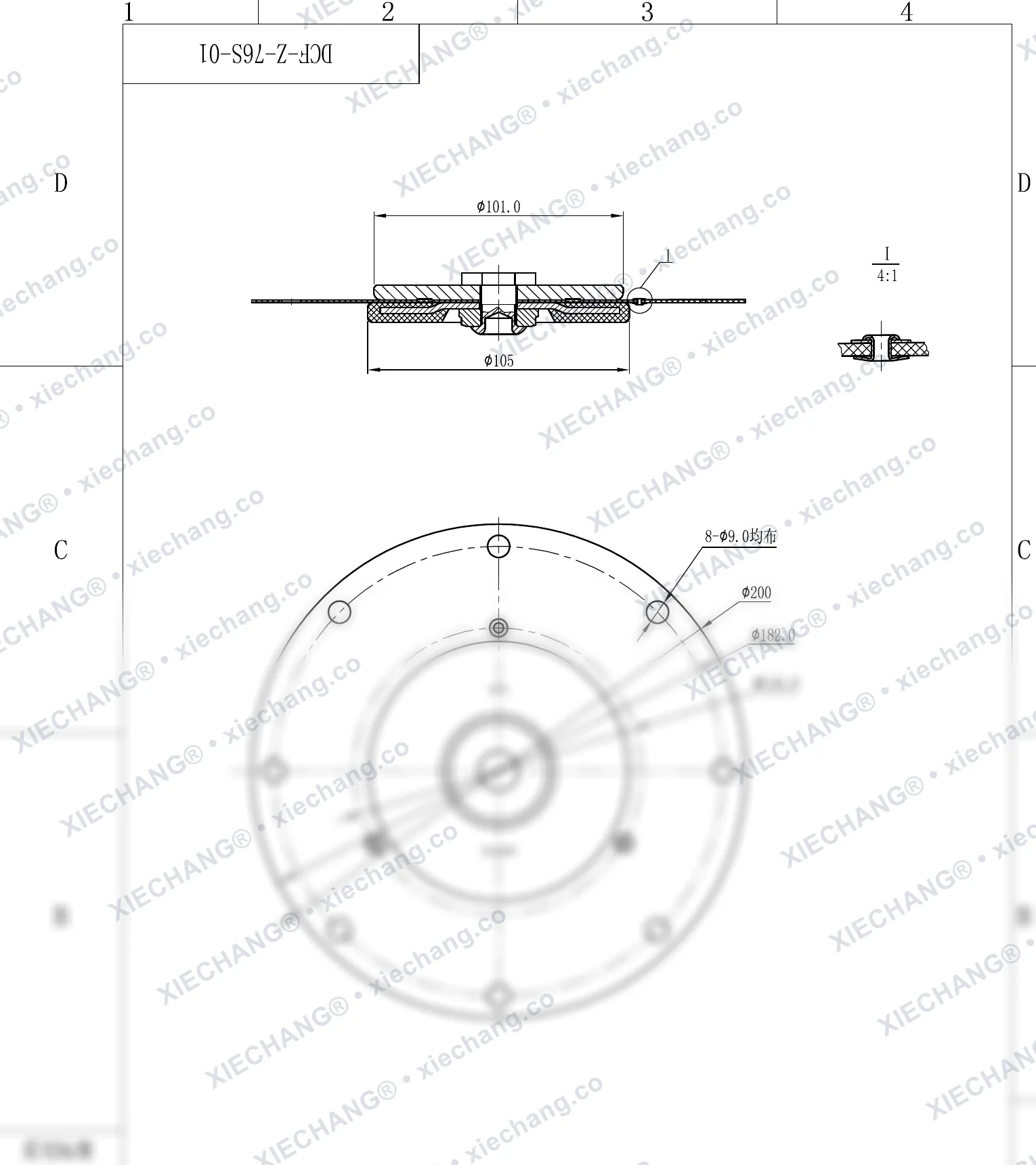DCF-Z-76S-01 · 3" — Montaj Resmi